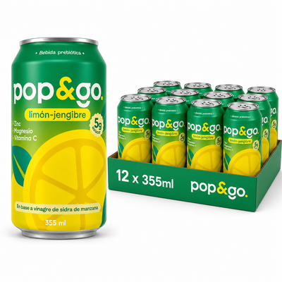 Pop&Go Pack Limón-Jengibre ×12
