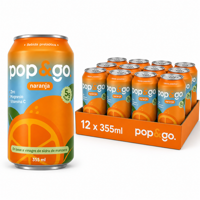 Pop&Go Pack Naranja ×12