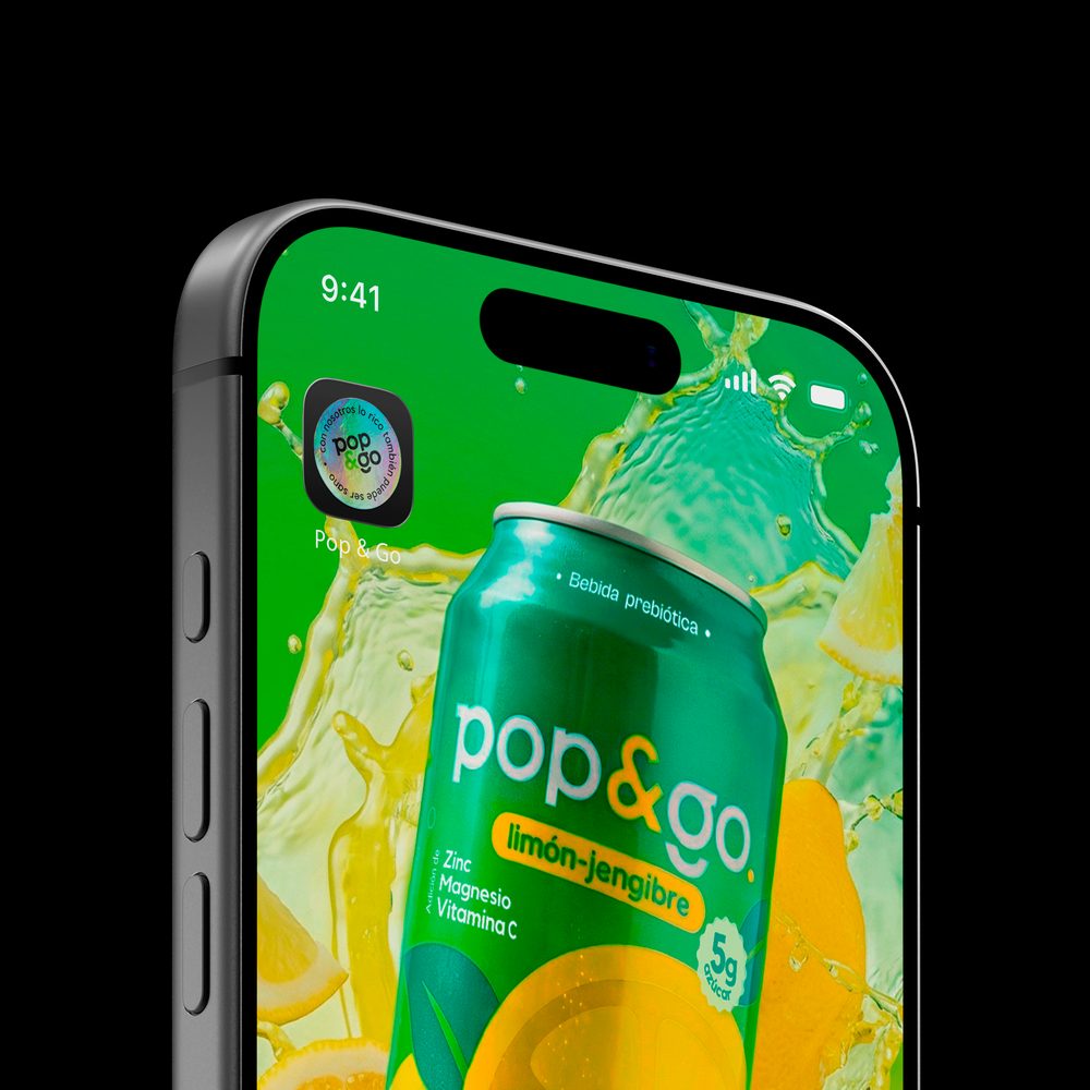 Pop&Go Limón-Jengibre en pantalla
