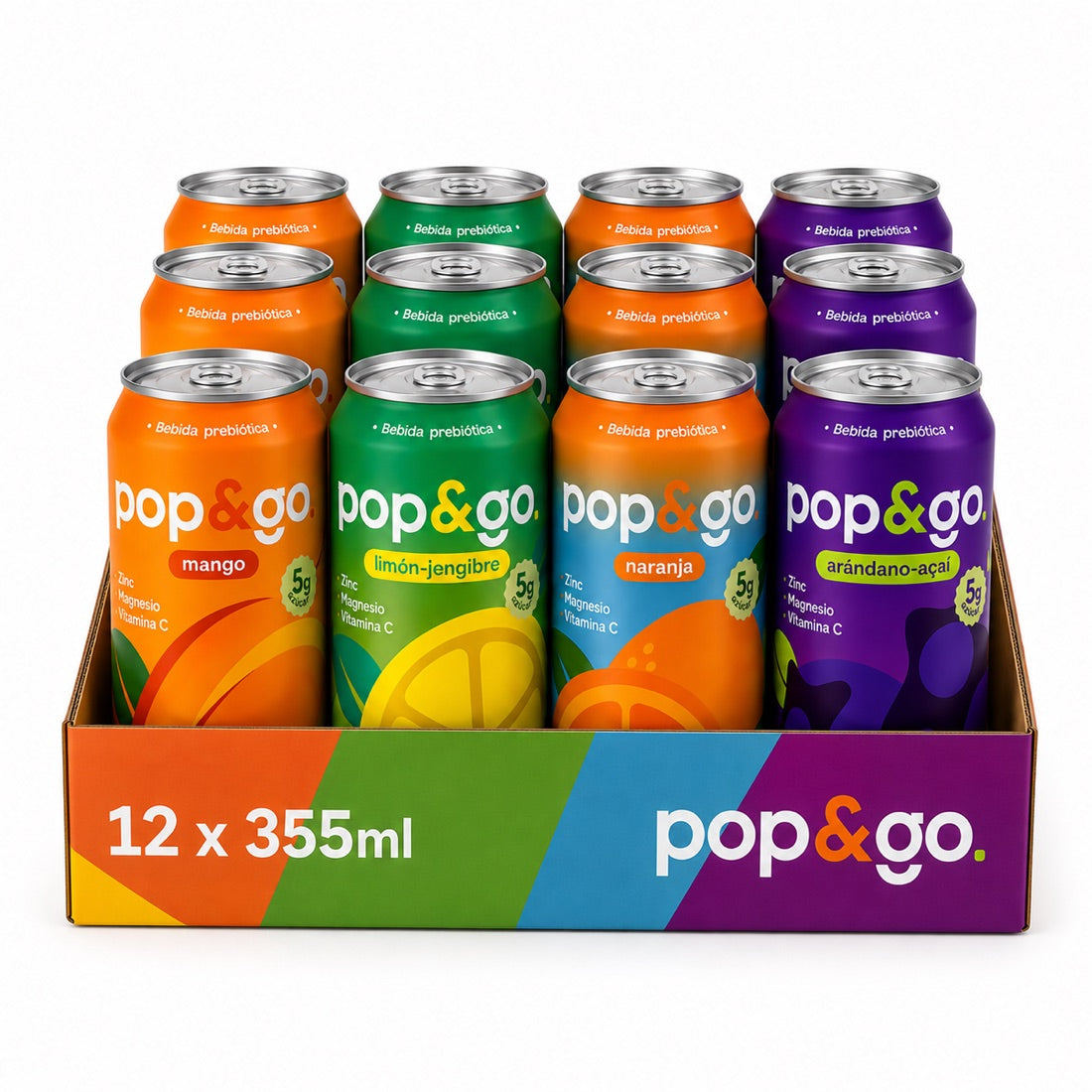 Pack Mixto Pop&Go — 12 latas, 3 de cada sabor